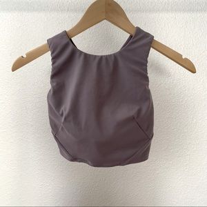 Lululemon violet verbena forward fold bra size 4